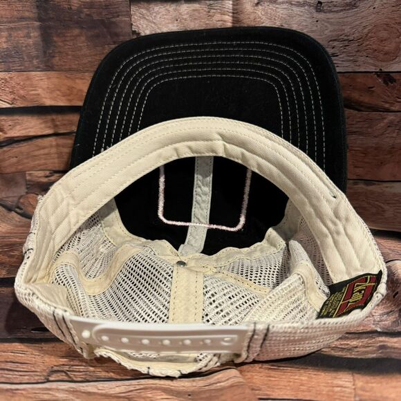 Blessed Beyond Belief Distressed Mesh Hat Adjustable SnapBack Black Cap Zkapz - Picture 5 of 7